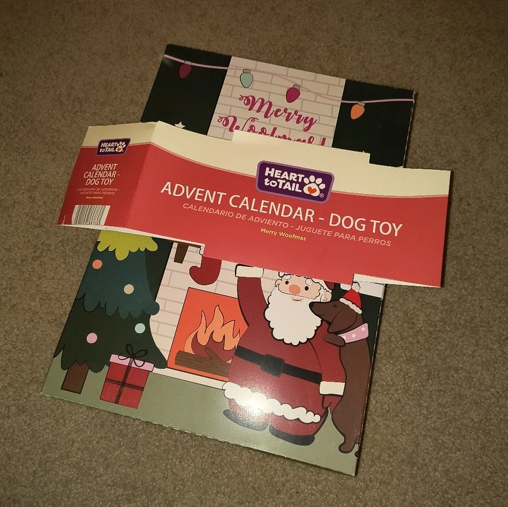 Heart to Tail Holiday Dog Toy Calendar Home Decor Christmas Advent Seasonal - Picture 3 of 5